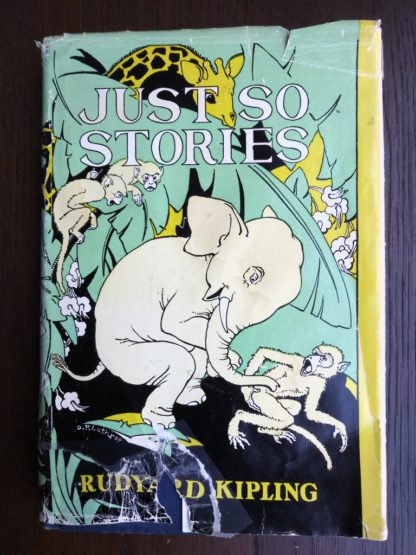 Dust Jacket for a 1907 Just So Stories, Rudyard Kipling, Doubleday publishing