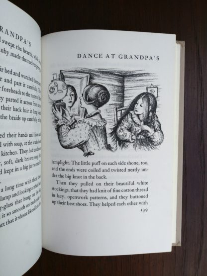 Garth Williams illustration on page 139 in Little House in the Big Woods, 1953 Uniform Edition