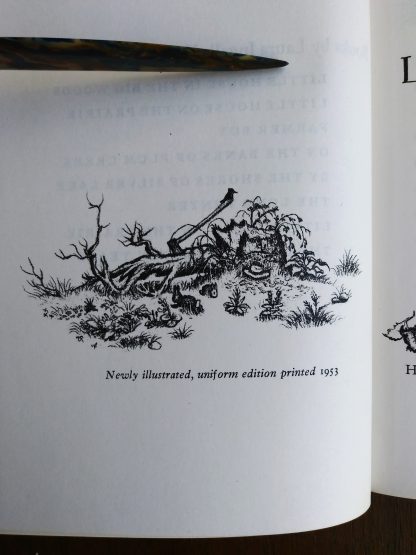 Little House in the Big Woods, 1953 uniform Edition page, Laura Ingalls Wilder