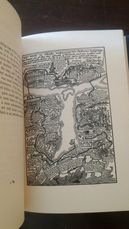 The Map of Turbid Amazon Illustration in a 1907 copy of Just So Stories by Rudyard Kipling, Doubleday publishing