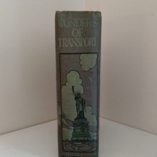 Top edge aerial view of Antique book, Wonders of Transport, Cyril Hall