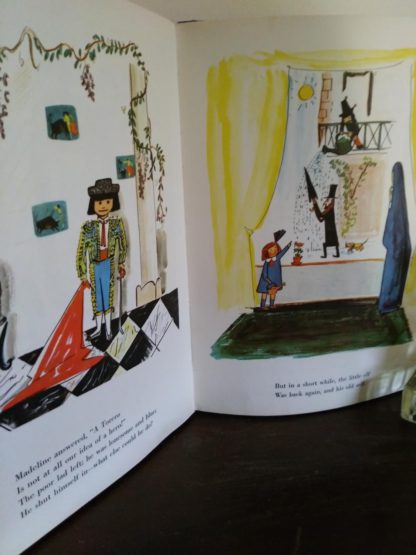 illustrations in a 1958 copy of Madeline and the Bad Hat, First European Release