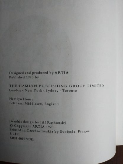 copyright and publishing page in Heroes of Folk Tale and Legend first printing 1970 copy