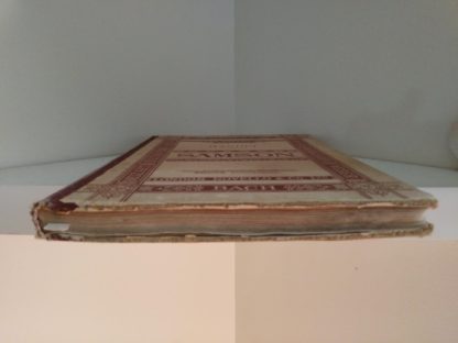 foot end of text block on a copy of Samson, an Oratorio in Vocal Score, composed in 1742, by Handel