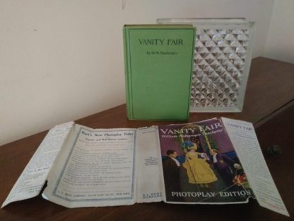 front cover of a 1923 first photoplay edition of Vanity Fair by William Makepeace Thackeray