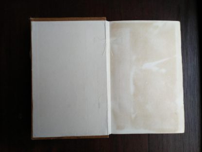 front paste-down and end paper in a 1920 copy of reminiscences of Scottish Life and Character by Dean Ramsay