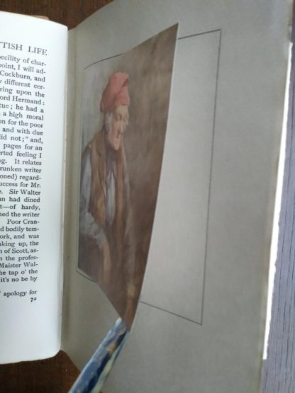 illustration adjacent to page 72 in a 1920 copy of reminiscences of Scottish Life and Character by Dean Ramsay