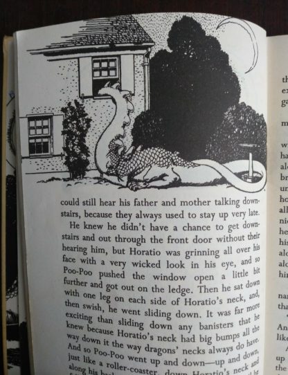 illustration on oage 30 in a 1963 copy of Poo-Poo and the Dragons by C.S Forester, 4th impression