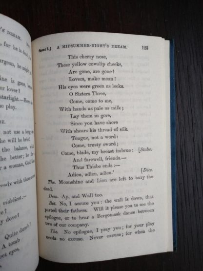 page 123 in a 1899 copy of A Midsummer-Nights Dream published by Cassell and Company, Limited