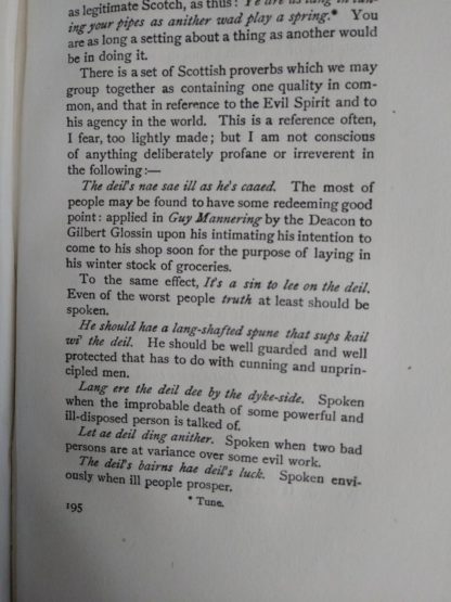 page 195 in a 1920 copy of reminiscences of Scottish Life and Character by Dean Ramsay