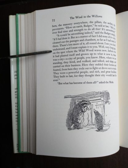 page 72 in a 1960 Golden Anniversary Edition of The Wind in the Willows by Kenneth Grahame