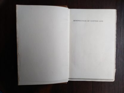 page prior to title page in a 1920 copy of reminiscences of Scottish Life and Character by Dean Ramsay