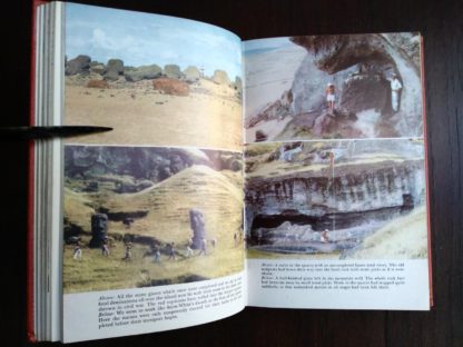 photographs in a 1958 First Edition of Aku-Aku, The Secret Of Easter Island
