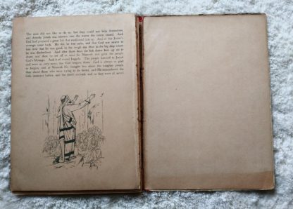 last page in Picture Stories from the Bible published by Raphael Tuck & Sons with chromolithograph illustrations by john lawson