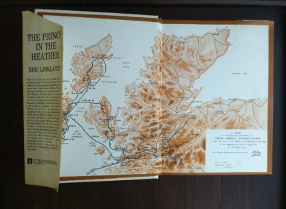 front endpaper and paste down in a 1966 copy of The Prince in the Heather by Eric Linklater