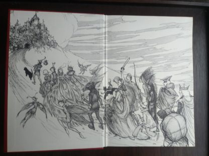 front paste down and endpaper in an undated copy of The Golden Story Book published by Collins Clear Type Press