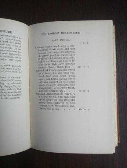 page 77 in a 1925 copy of Chats on Old Furniture by Arthur Hayden