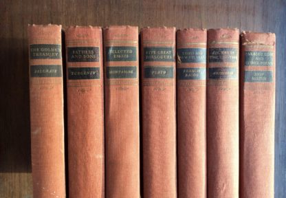 7 Volumes of Walter J. Black Classics Club Books 1932 - 1943 Spine View