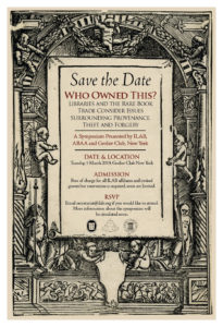 Provenance Symposium New York March 2019_Save the Date