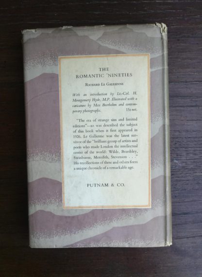 backside of a dust jacket on a 1951 First edition of Scotch -The Whiskey of Scotland in Fact and Story by Sir Robert Bruce Lockhart