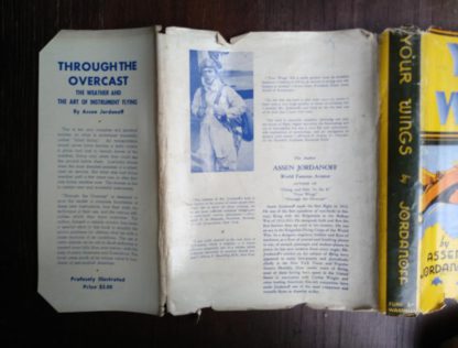 backside off dust jacket for a 1939 copy of Your Wings by Assen Jordanoff