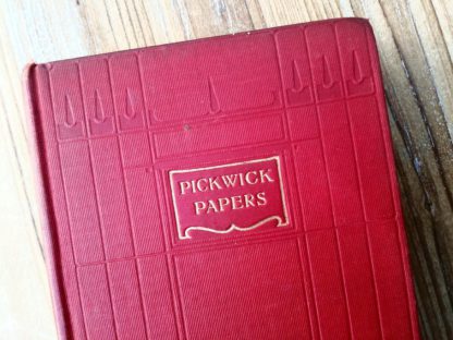 1906 PICKWICK PAPERS by Charles Dickens, Ward Lock & Co close up of blind stamp