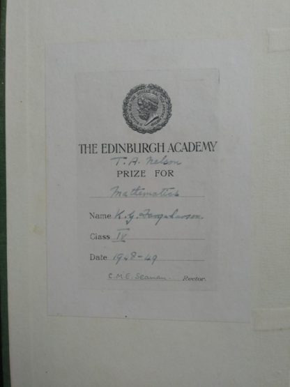 1927 Manual of British Birds 3rd edition Howard Saunders and W. Eagle Clarke annotation on front paste down up close