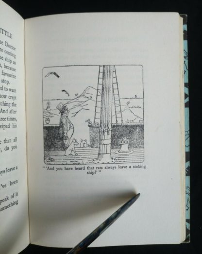 1962 copy of The Story of Doctor Dolittle by Hugh Lofting - illustration of rats on the ship