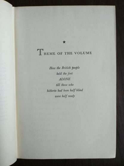 THE SECOND WORLD WAR by Winston Churchill 6 Volume first edition set 1948-1953 Theme page for the second volume THEIR FINEST HOUR