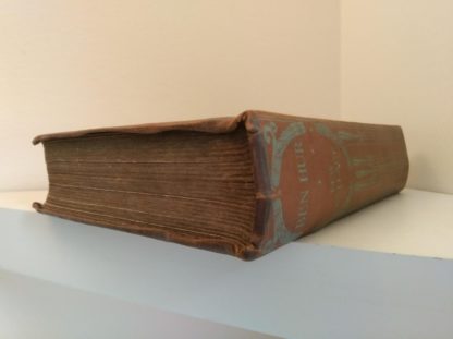early undated printing of Ben Hur by Lew Wallace published by Charles H. Kelly headband view of spine