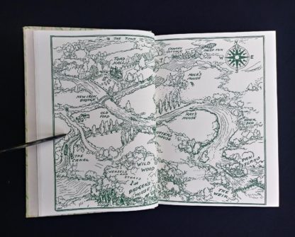 illustrated map in a 1954 copy of The Wind in the Willows illustrated by Ernest Shepard