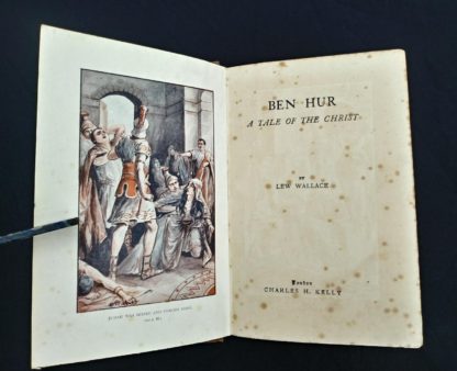 title page od an early undated printing of Ben Hur by Lew Wallace published by Charles H. Kelly