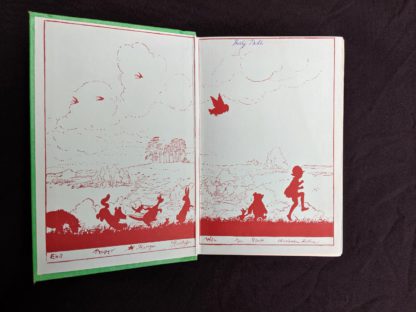 front pastedown and endpaper in a 1963 copy The House at Pooh Corner by A. A. Milne