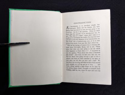 introduction called Contradiction in a 1963 copy of The House at Pooh Corner by A. A. Milne