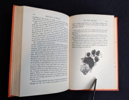 black and white photograph in a 1946 First American Edition of MAN-EATERS of Kumaon by Jim Corbett