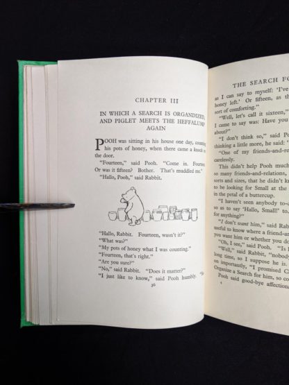 page 36 in a 1963 copy of The House at Pooh Corner by A. A. Milne