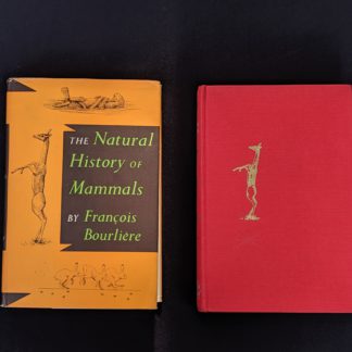 1954 First American Edition copy of The Natural History of Mammals François Bourlière