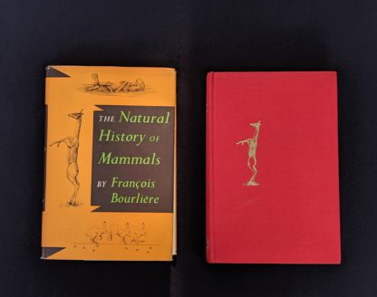1954 First American Edition copy of The Natural History of Mammals François Bourlière