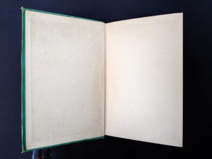 Front pastedown and endpaper inside a 1929 set of The Worlds Best 100 Detective Stories - In Ten Volumes - Full Set published by Funk & Wagnalls Company