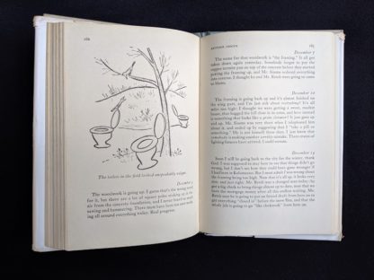1946 first edition copy of Mr. Blandings Builds His Dream House by Eric Hodgins - illustration on page 166