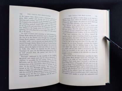 page 134 and 135 in a 1954 copy of The Temple Tiger and More Man-Eaters of Kumaon by Jim Corbett - second impression
