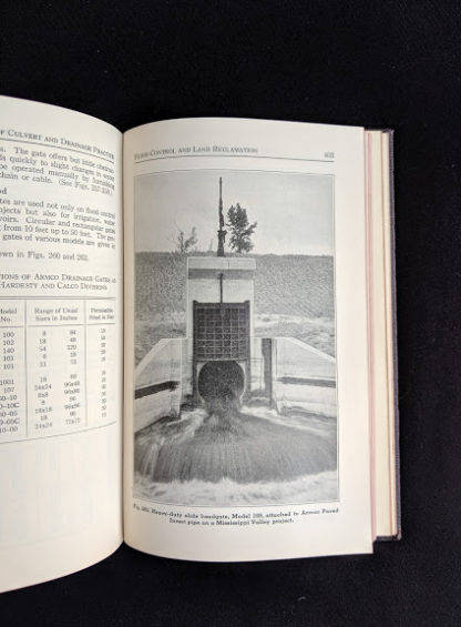 1950 copy of Handbook of Culvert & Drainage Practice - ARMCO Products - page 403