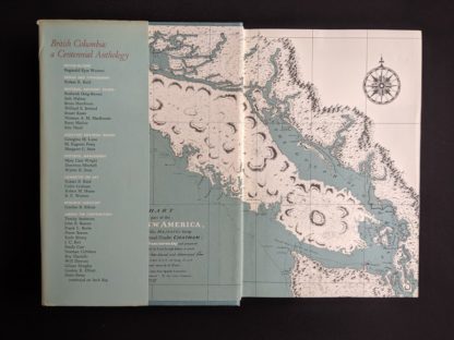 front pastedown and endpaper inside a 1958 first edition copy of British Columbia -A Centennial Anthology