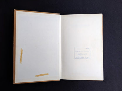 front pastedown and endpaper inside a 1959 copy of Practical Problems in Soil Mechanics- third edition- by Henry R. Reynolds and P. Protopapadakis