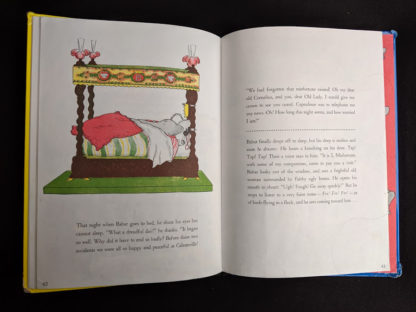 illustration of King Babar sleeping in a 1963 copy of Babar the King by Jean de Brunhoff
