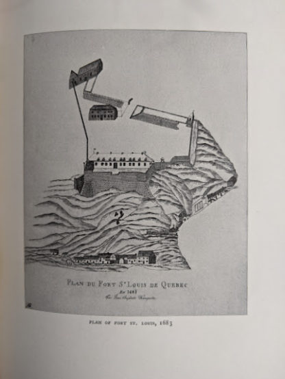 Plan of the Fort St Loius 1683 in a 1904 copy of Old Quebec - The Fortress of New France by Gilbert Parker and Claude G Bryan