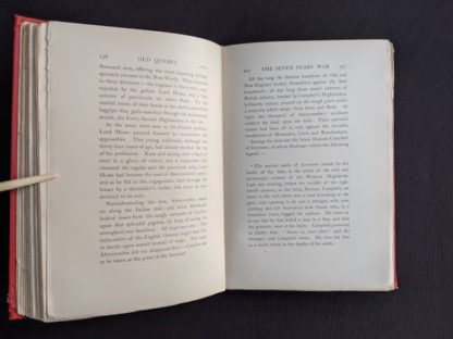 Seven Years of War - pages 256 and 257 in a 1904 copy of Old Quebec - The Fortress of New France by Gilbert Parker and Claude G Bryan