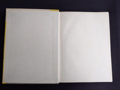 front paste down and endpaper inside a 1960 copy of Physics - Physical Science Study Committee - First Edition