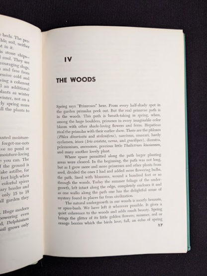 1959 copy of Rock Garden Plants - New Ways to Use Then Around Your Home by Doretta Klaber - Chapter 4 The Woods