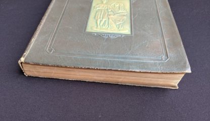 bottom edge of textblock on a 1926 copy of Master Book 1 - Beginning the Use of Tools and Materials Published by Lewis E Myers & Company